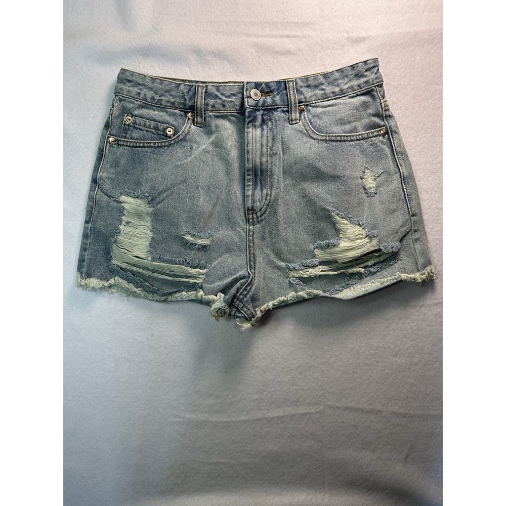 Signature 8 Women's Distressed Denim Cutoff Shorts Size Medium
